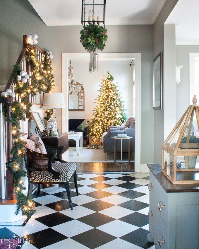 Christmas Entryway - All Through the House Tour - The Chronicles of Home