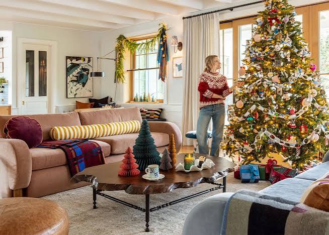 Christmas In Our Home 2025 - Whimsy, Color, And Non-Traditional In A Really  Cozy Way - Emily Henderson