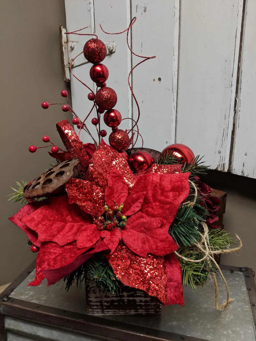 Christmas Joy Artificial Custom Designed by Cold Spring Floral in Cold Spring, MN | Cold Spring Floral