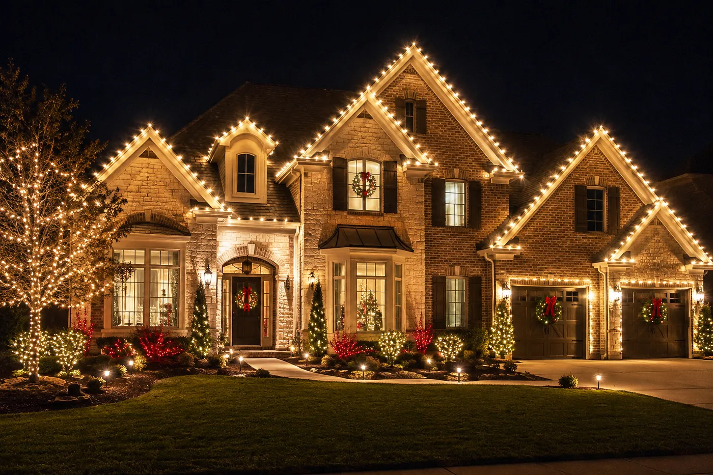 Christmas Lights Installation Broussard LA | Flowergirls Landscaping