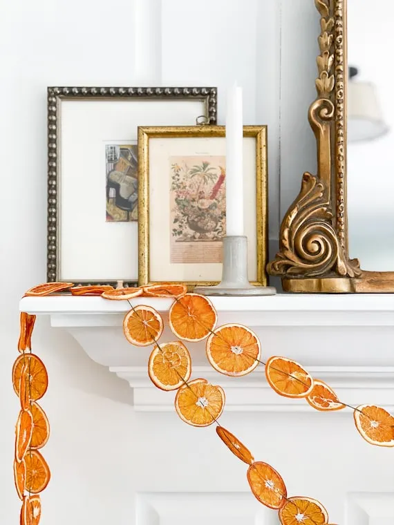 Christmas Mantel Decor Garland Orange Dried Orange Slice Garland: Citrus  Christmas Decor|sustainable Decor| Natural Decor|christmas Tree  Garland|wedding Decor| Shower Decor UK