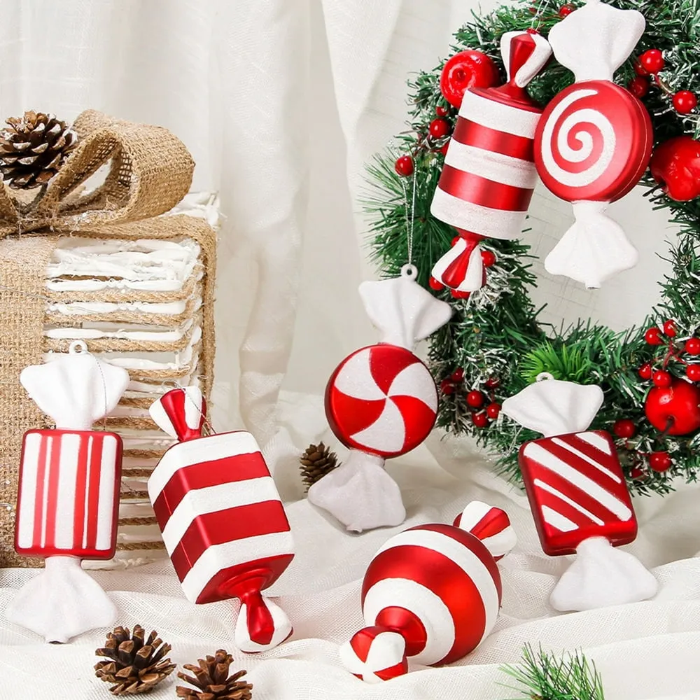 Christmas Ornament Creative Shape Vivid Color Eco-friendly Non-Fading Wide  Application Decorative PVC Large Candy Pendant Christmas Decoration for  Home Style G One Size - Walmart.ca