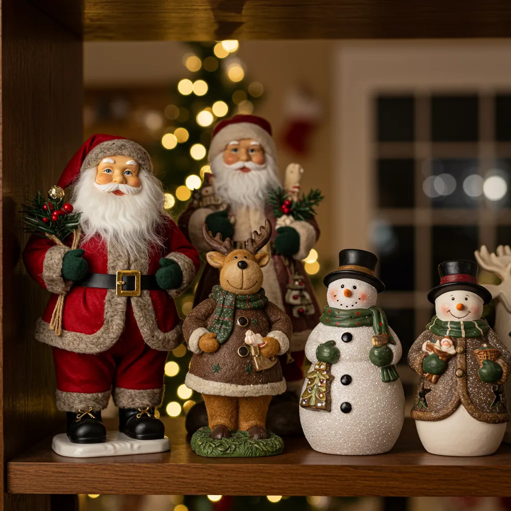 Christmas Plush & Figures: Festive Santa, Snowman & Gnome Decorations – Sefton Meadows Garden Centre