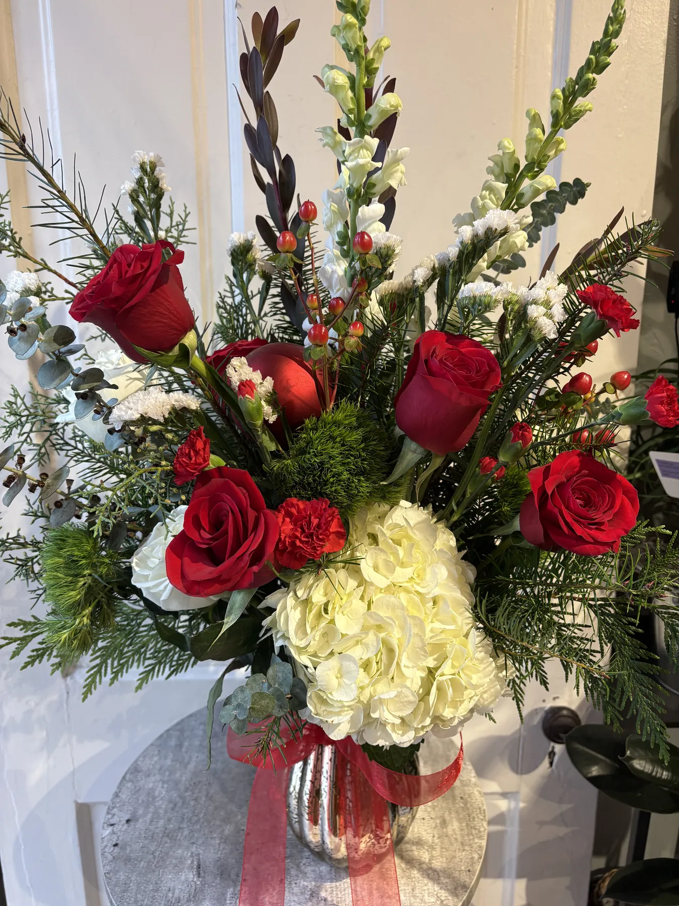 christmas roses and hydrangea - Petal Pusher