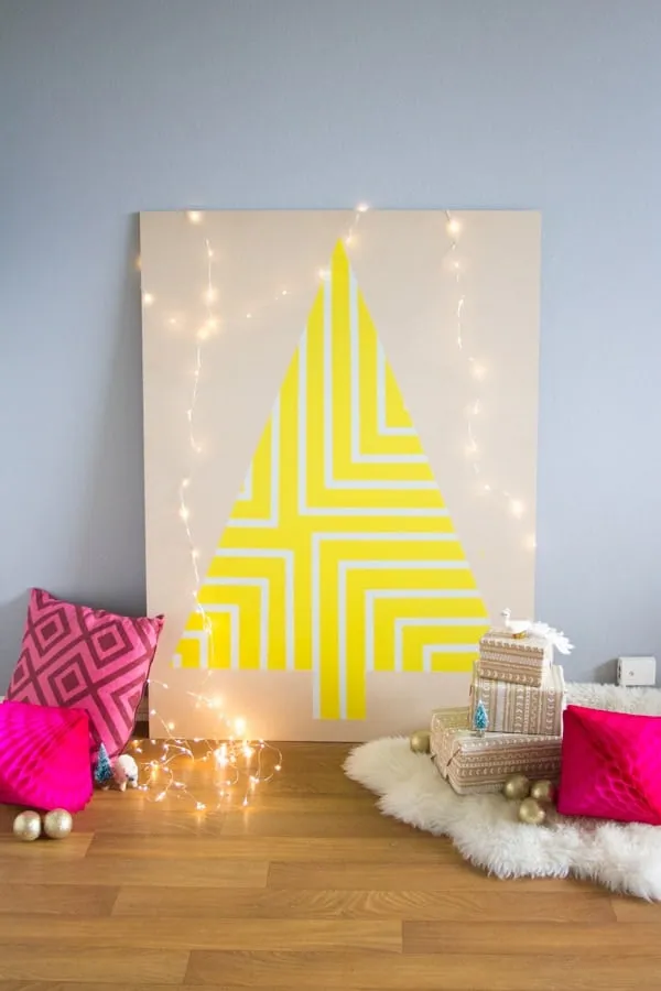 Christmas Tree Alternative: Plywood Christmas Tree from Lovely Indeed