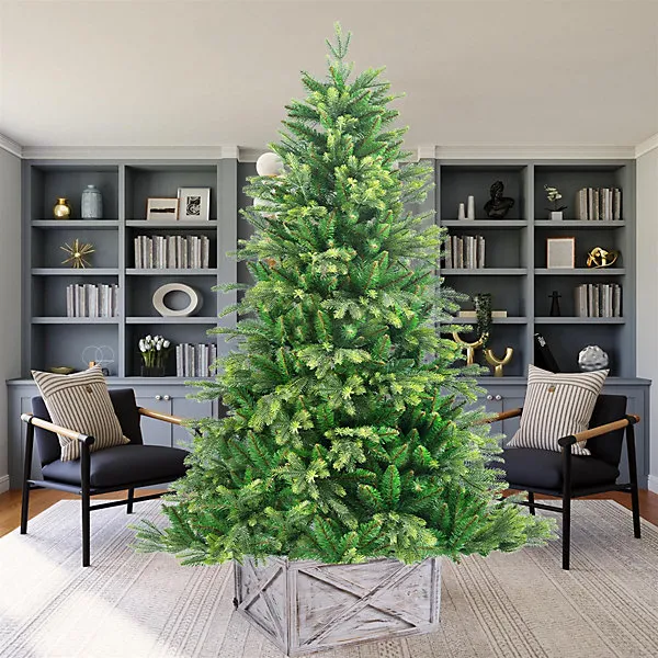 Christmas Tree Skirt Foldable Wooden Box Tree Stand Base Cover for Tree  Decorations 45x43x25cm