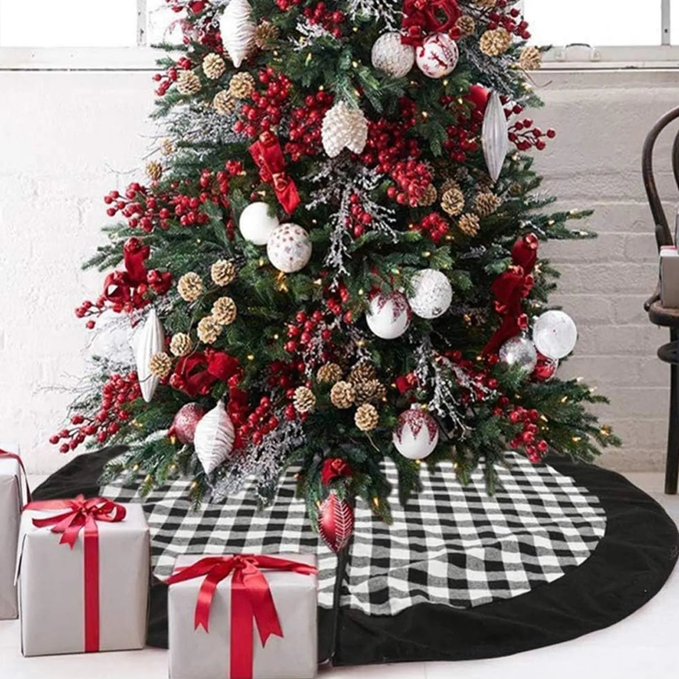 Christmas Tree Skirts + Collars | Festive Tree Decor Ideas - All The Fall  Things