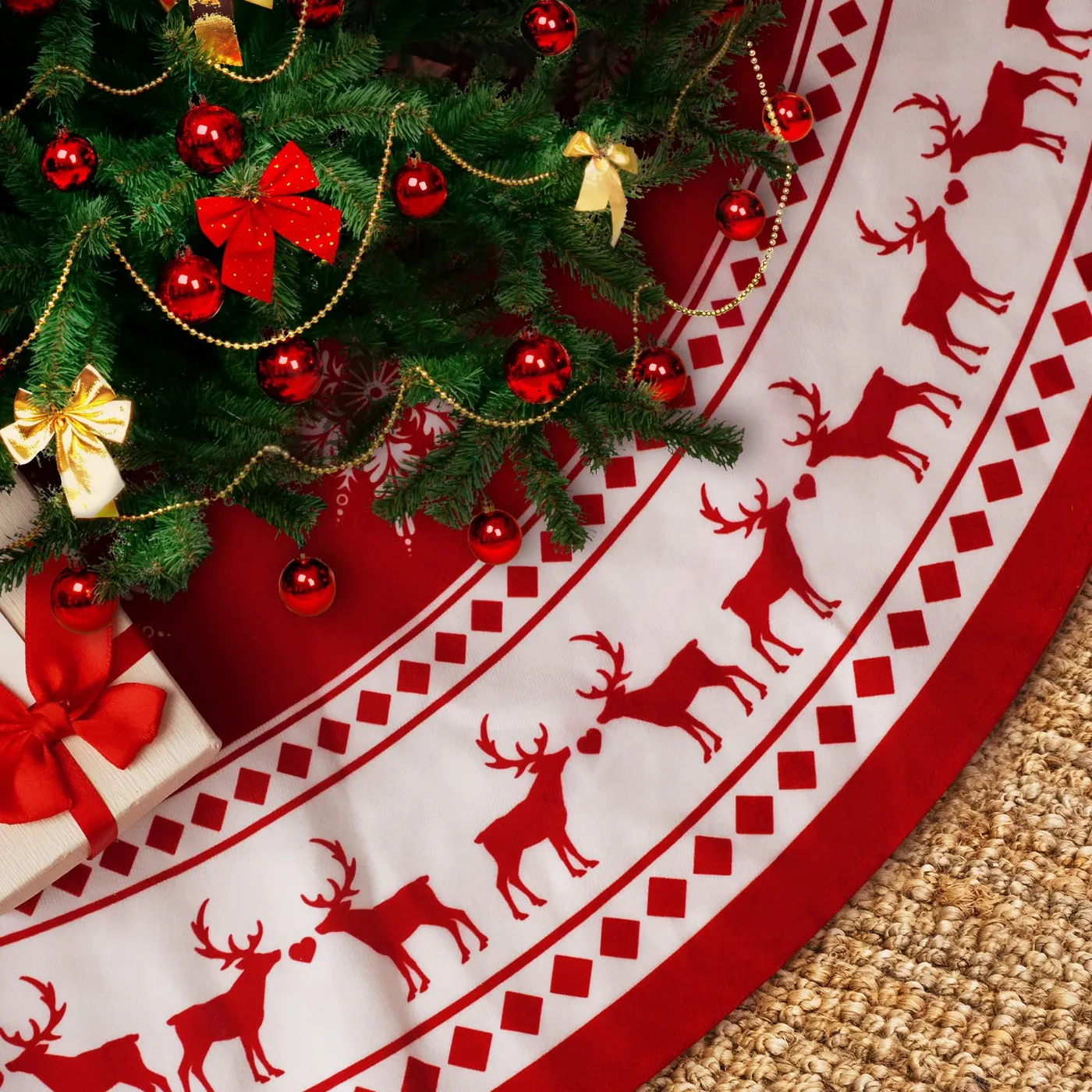 Christmas Tree Skirts + Collars | Festive Tree Decor Ideas - All The Fall  Things