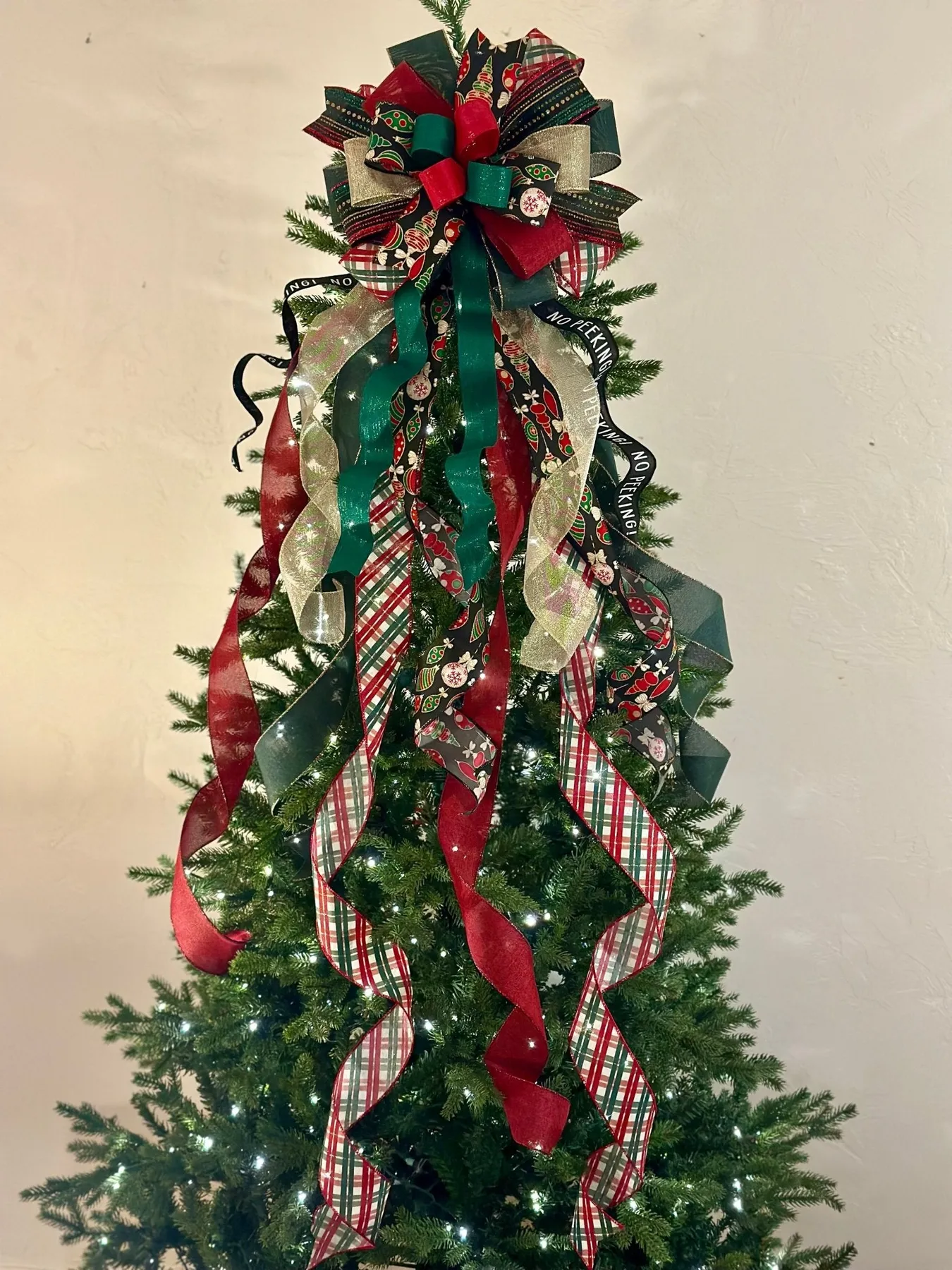 Christmas Tree Topper Bows – Emerald's Avenue