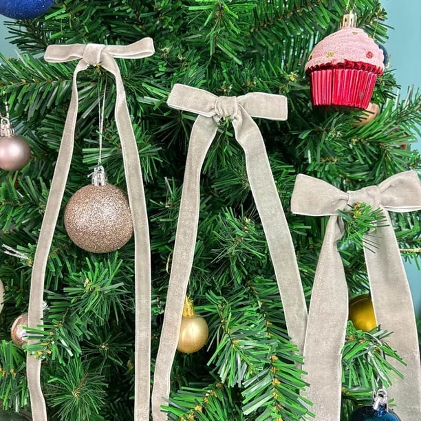 Christmas Velvet Ribbon for Wrapping Tree Ornaments and Wedding Invitations Elegant 1-Inch Wide 10 Yards of Thin Fabric for Holiday and Accessories - Walmart.ca