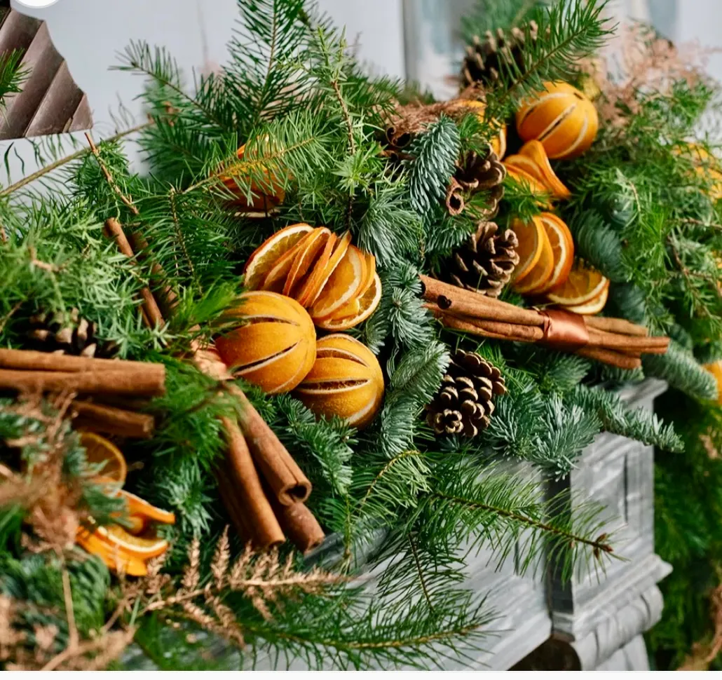 Cinnamon and Orange Garland | Louise James Florist