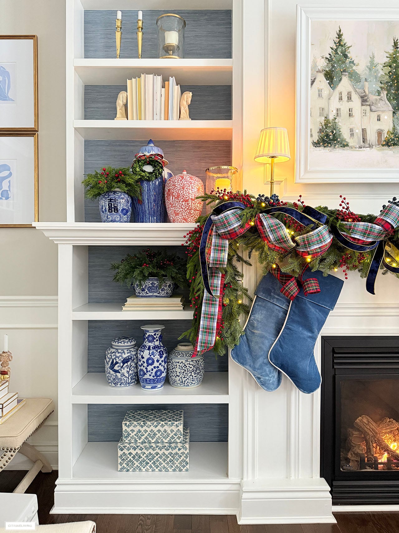 Classic Christmas Decorating In Our Living Room | CitrineLiving