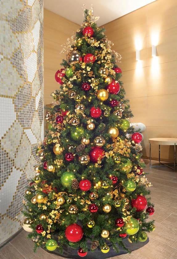 Classic Theme Pre-Decorated Pre-Lit Christmas Trees