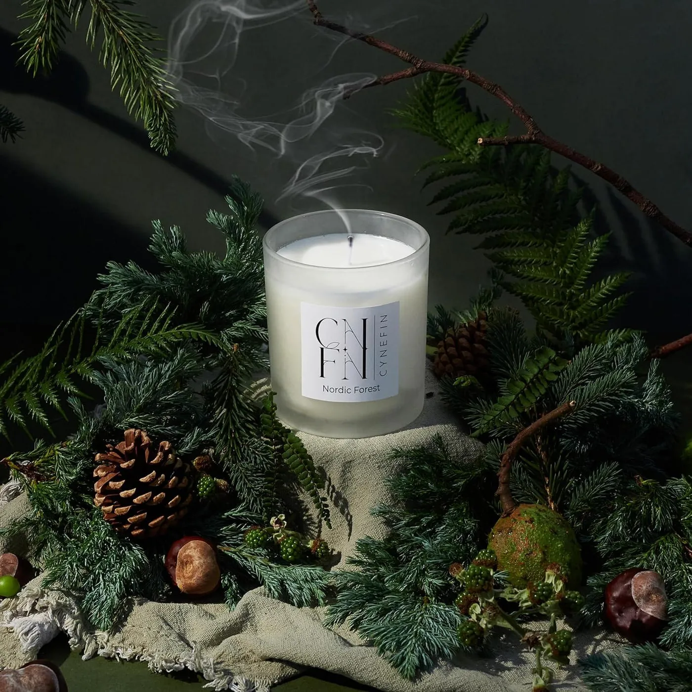 CNFN Christmas Tree Scented Candle - 7oz Coconut Wax Winter Candle for Home  - Nordic Forest Fragrance - 40 Hrs Burn Time - Cozy Season Decor | Buy Now  with Express International Delivery | GoSupps.c