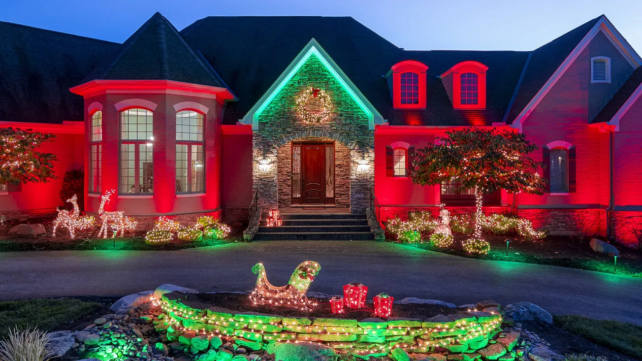 Color Changing Outdoor Lighting Ideas for Christmas - Haven Lighting