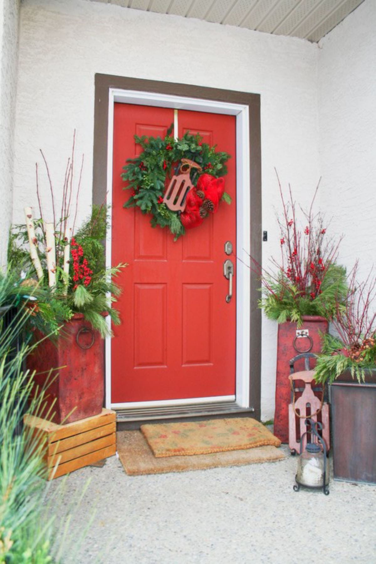 Colorful Outdoor Planters for Winter & Christmas Decorations - A Piece Of  Rainbow
