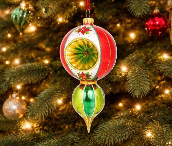 Colorful Vintage Christmas Ornaments Set Of Christmas Balls, 1950s Vintage  Glass Ornaments, Antique Boxed Set