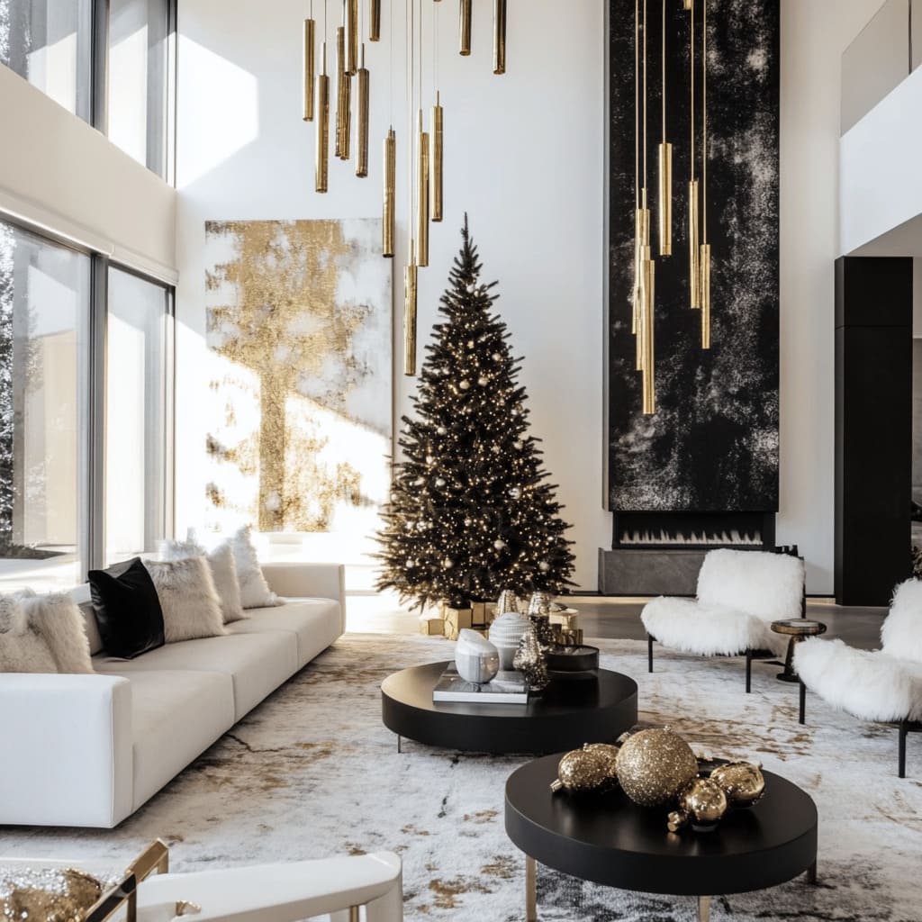Contemporary Christmas Decor Tips for a Stylish Living Room