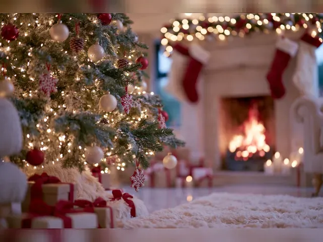 Cozy Christmas Living Room – Free Public Domain Image | Public Domain  Pictures