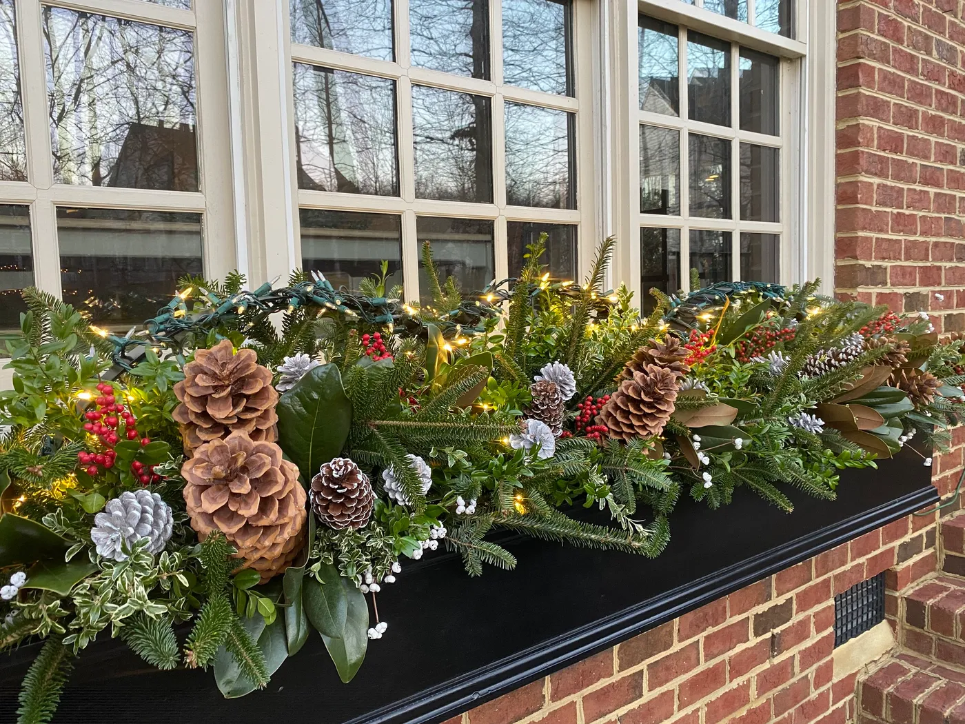 Create Wintry Window Box: Ornamental Arches — Contained Creations