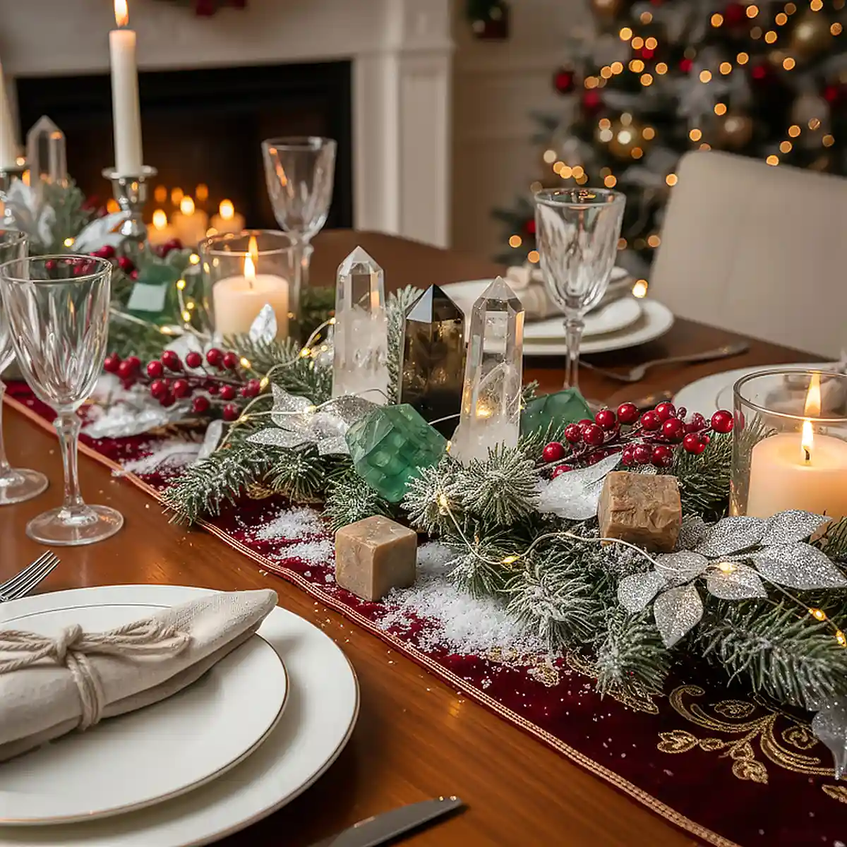Crystal-Inspired Decor: Affordable Holiday Crystals