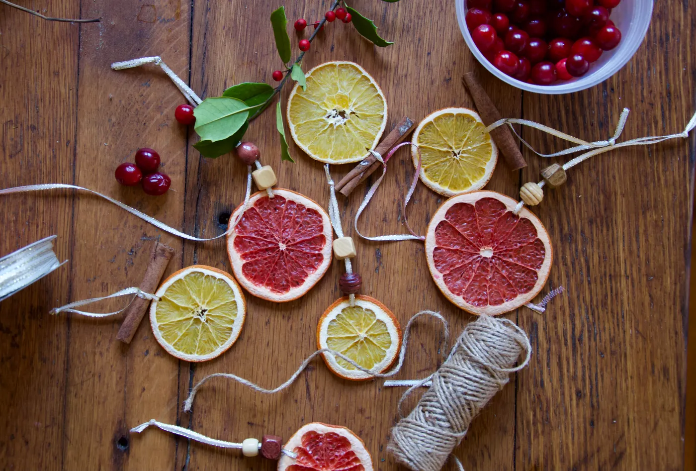 Dehydrated Citrus Garland Dried Orange Garland Wholehearted Eats