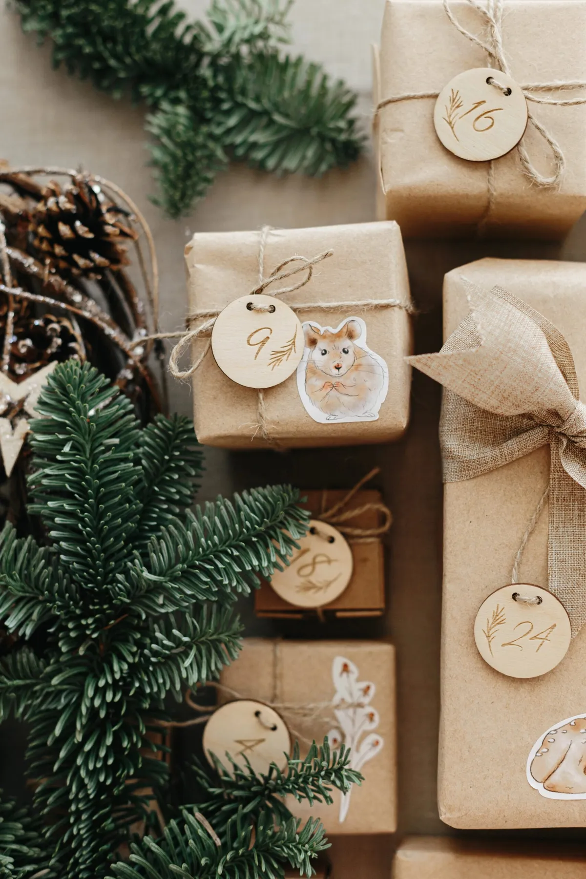 DIY Christmas Advent Calendar (Rustic Farmhouse Style)