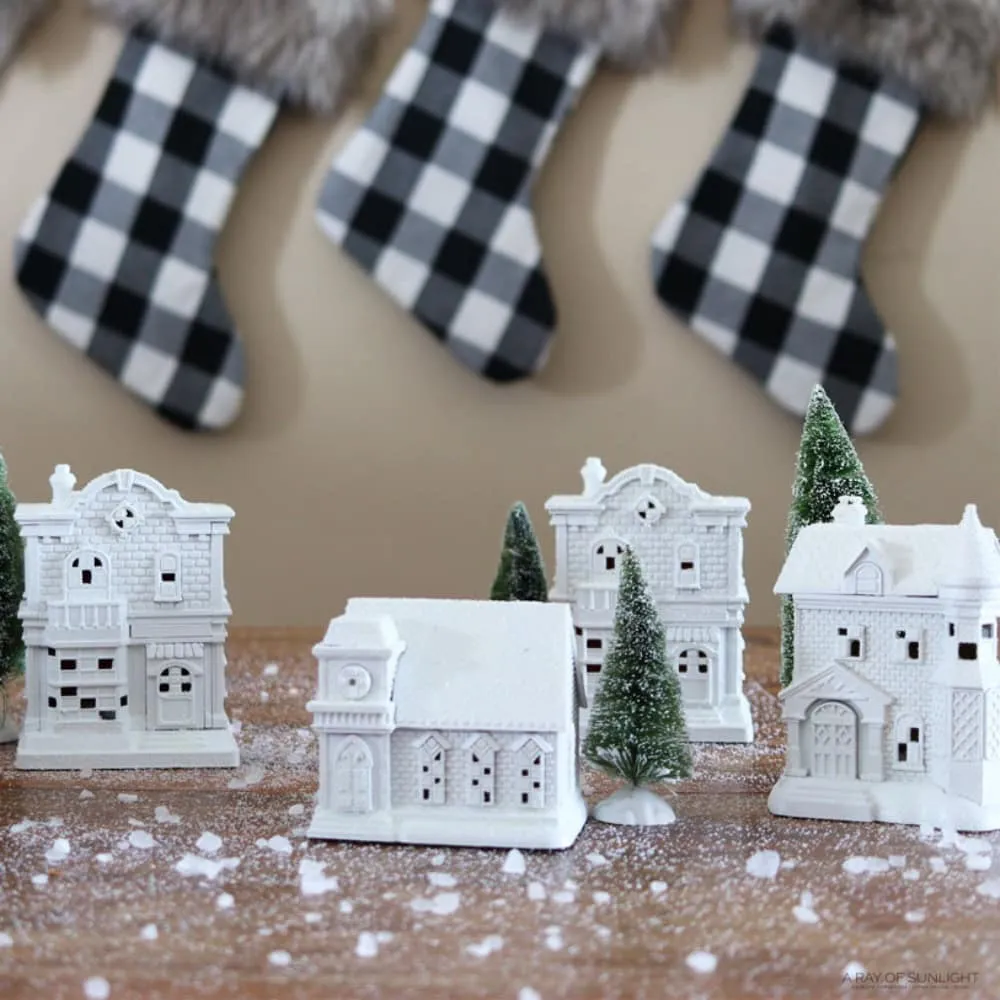 Diy Christmas Houses Ceramic Village Houses To Paint DIY Painted Christmas  Village