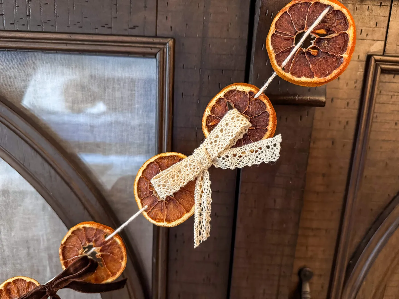 Diy Fall Garland Garland Orange DIY Fall Garland With Dried Oranges