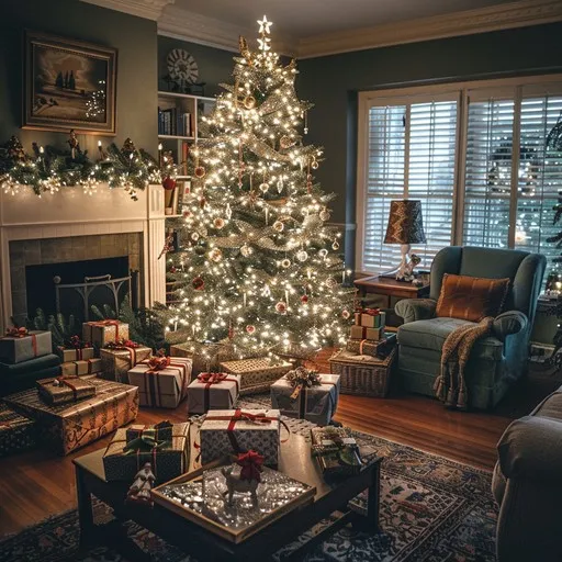 Download Cozy Christmas Morning Image - Christmas, Cozy, Tree | StockCake