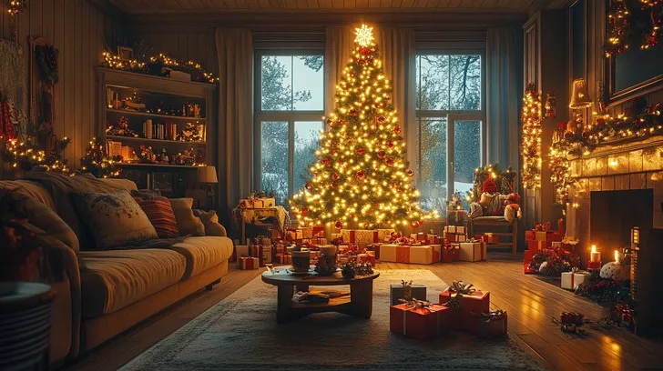 Download Cozy Christmas Scene Image - Christmas, Cozy, Festive | StockCake