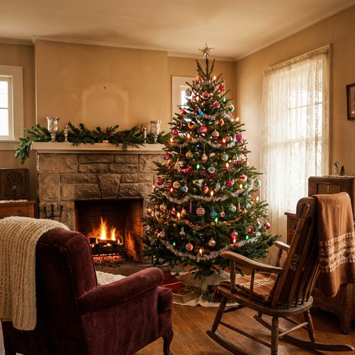 Download Vintage Christmas Warmth Image - Vintage, Christmas, Fireplace |  StockCake