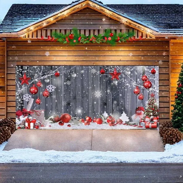 Dvkptbk hanging clot h Christmas Garage Door Decoration Christmas Garage  Door Cover Large Merry Christmas Garage Door Mural Hanging Christmas for  Outdoor Holiday Party Style Home Decor - Walmart.ca