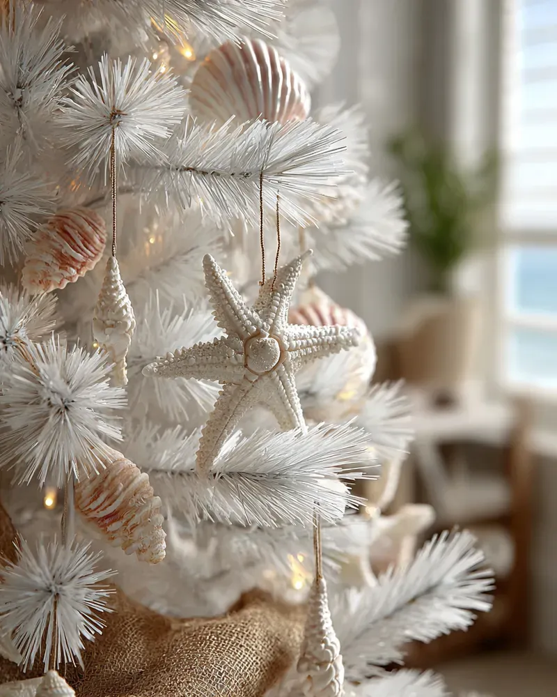 Effortless Coastal Christmas Tree: Less is More! 🌲🌊