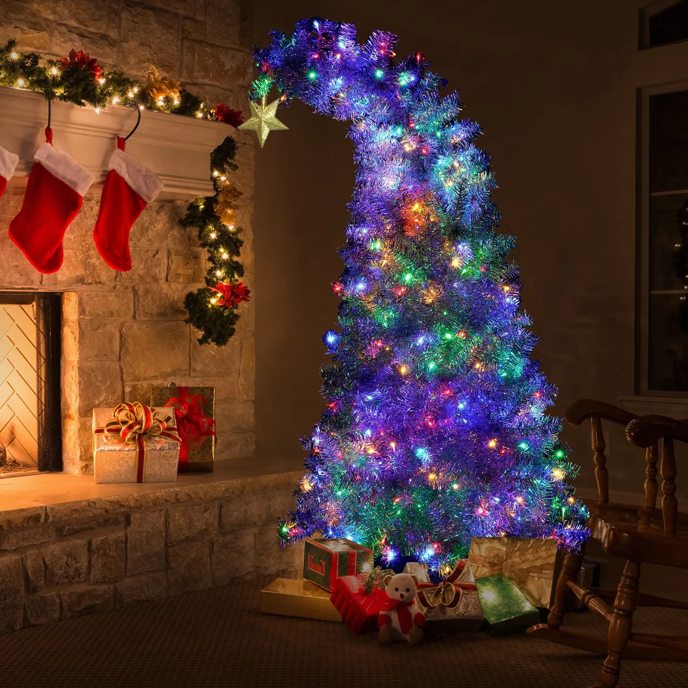 Elegant Christmas Tree With Colored Lights Christmas Tree Decorating Ideas  Trends For 2025 Jenna Sue Design
