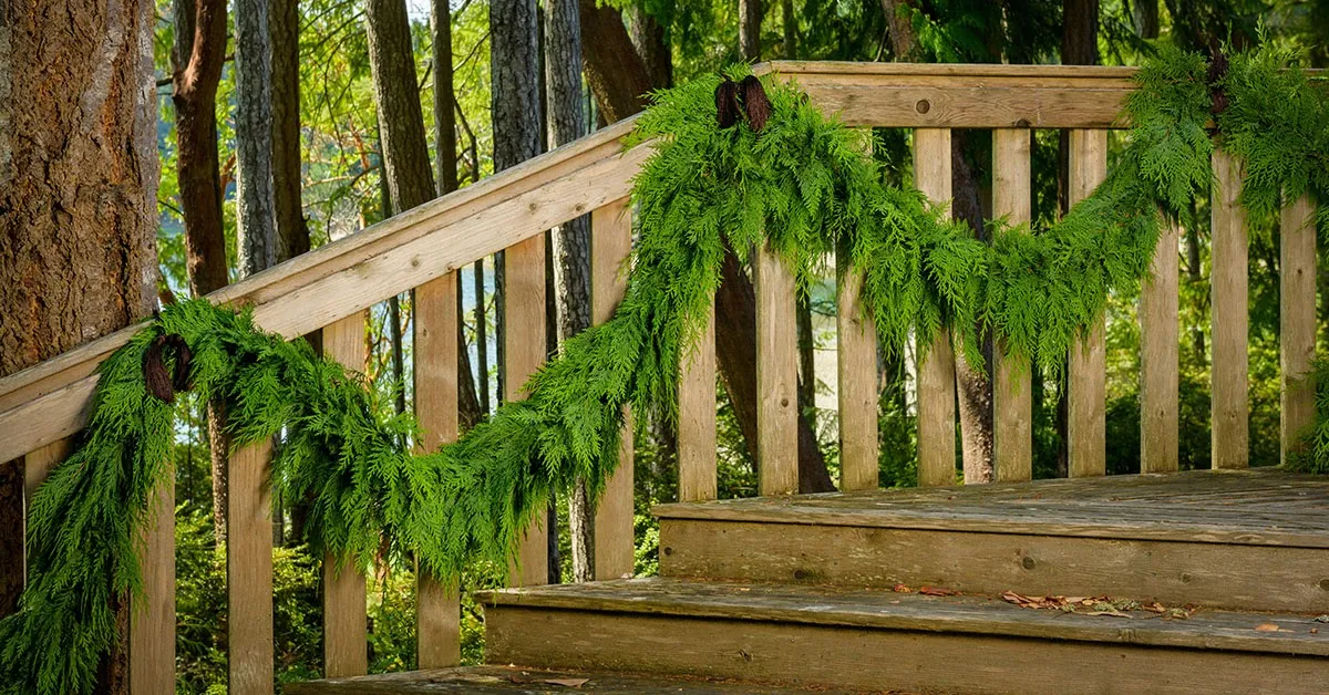 Evergreen Garland For Holiday Decorating – Lynch Creek Farm