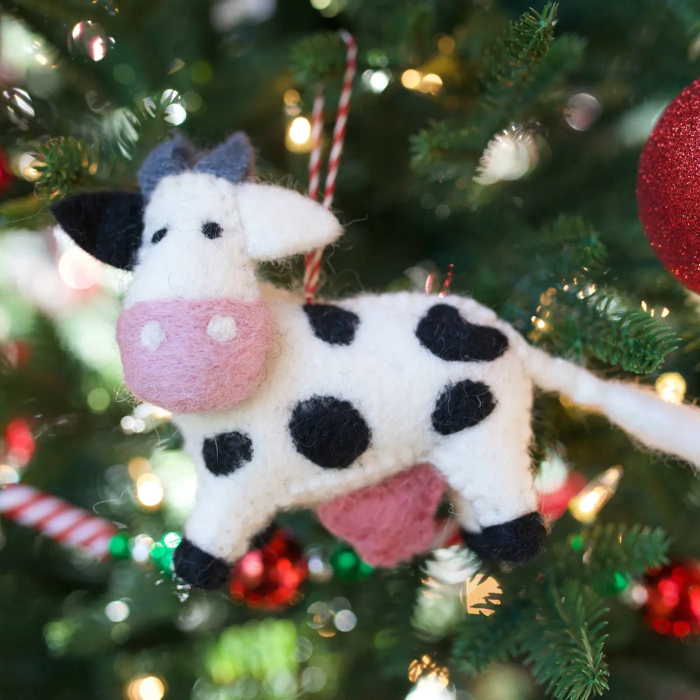 Farm Animal Felt Wool Ornament- Sold Individually – Clean Slate Goods