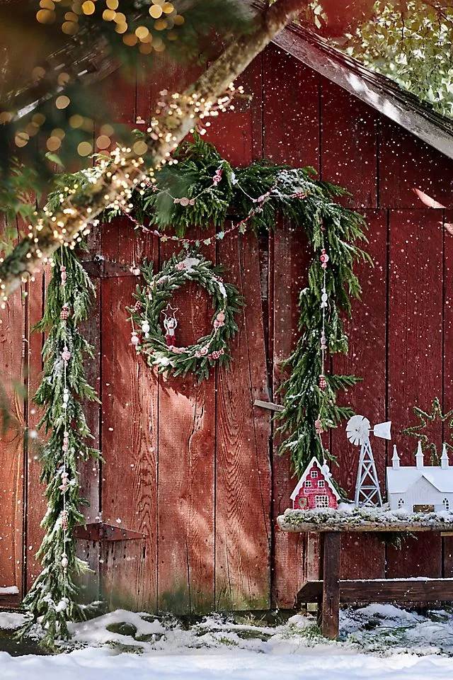 Faux Norfolk Pine Arch Garland, 18' | Terrain