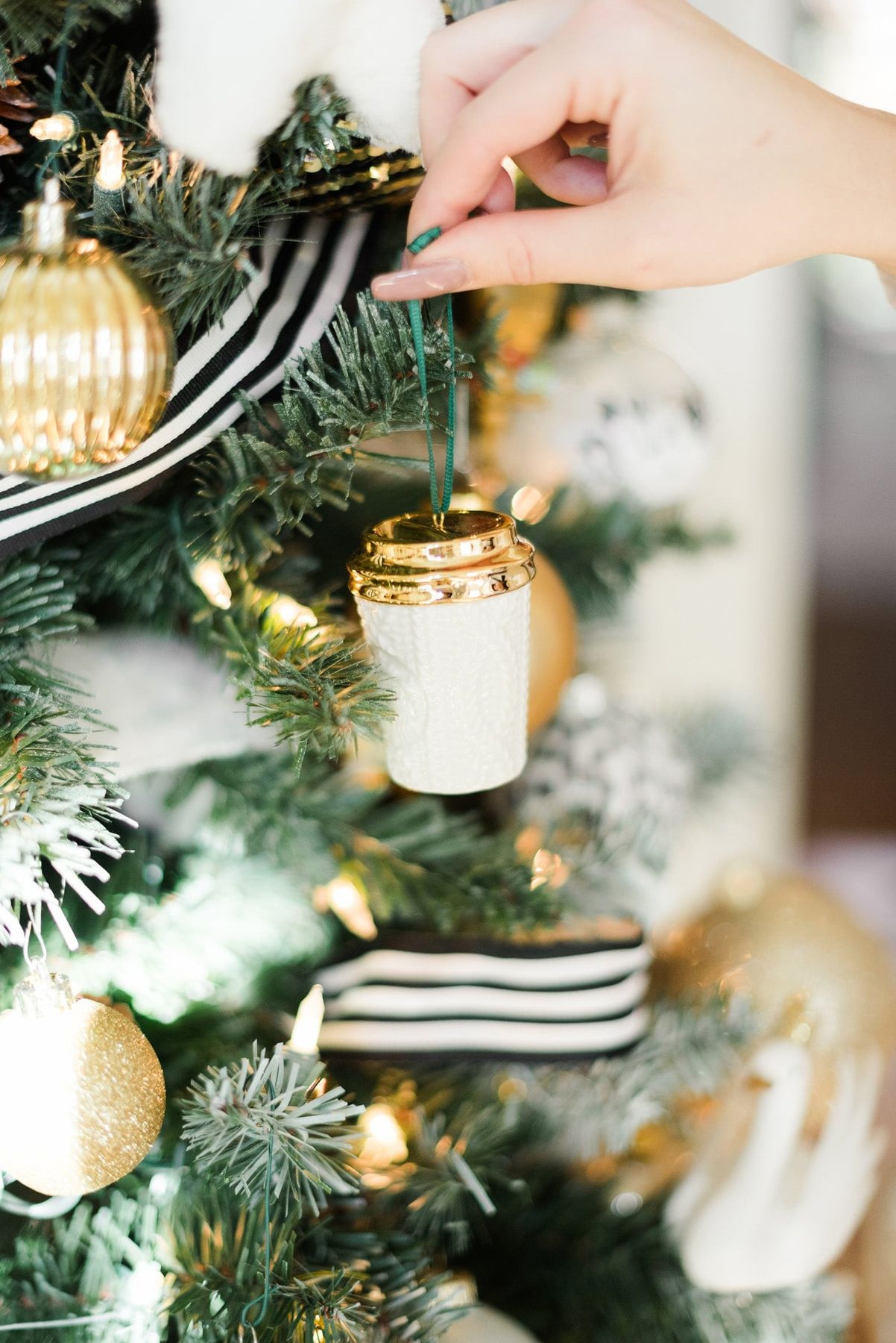 Festive Black and White Holiday Party Inspiration from Tree to Tablescape