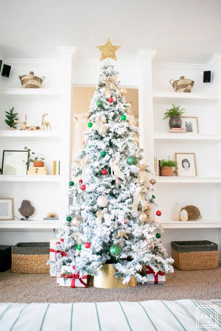 Flocked Christmas Tree • Project Allen Designs