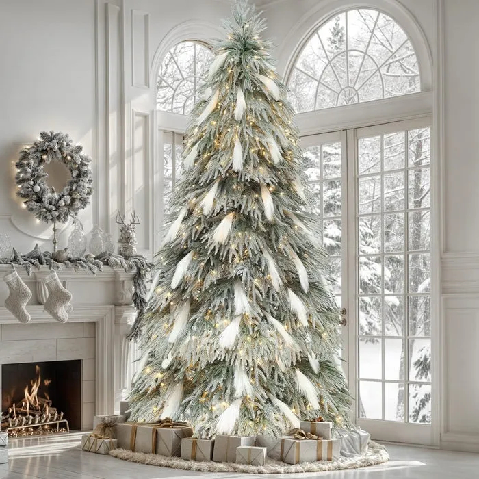 Flocked / Frosted Branches Christmas Trees - Designer Picks | Foter