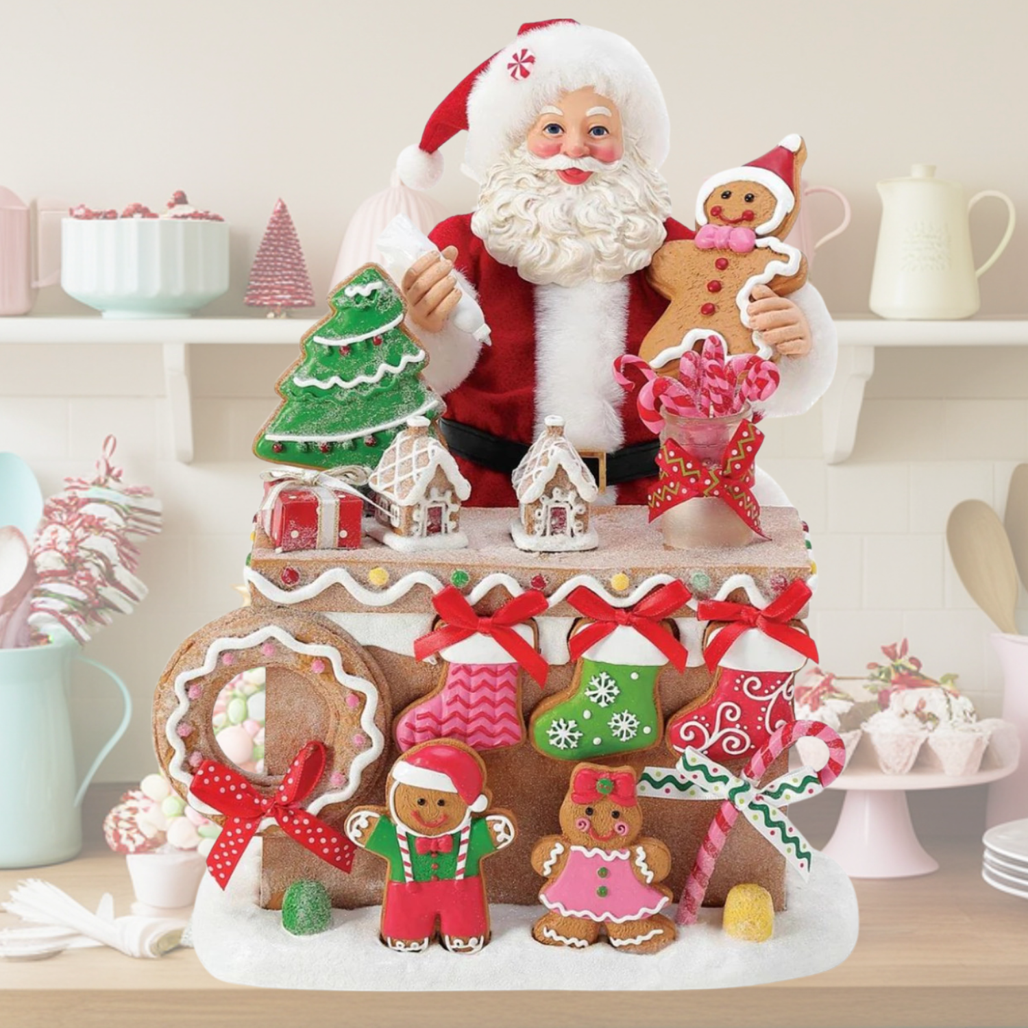 Frosty Christmas Tree Decorations | Raz Gingerbread House – The Frosty  Nutcracker Holiday Treasures