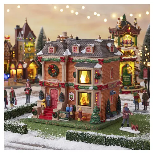 Garden Club Christmas Party illuminated building by Lemax, Caddington Village, 7.9x7.7x5.9 in - 65580 | online sales on HOLYART.co.uk
