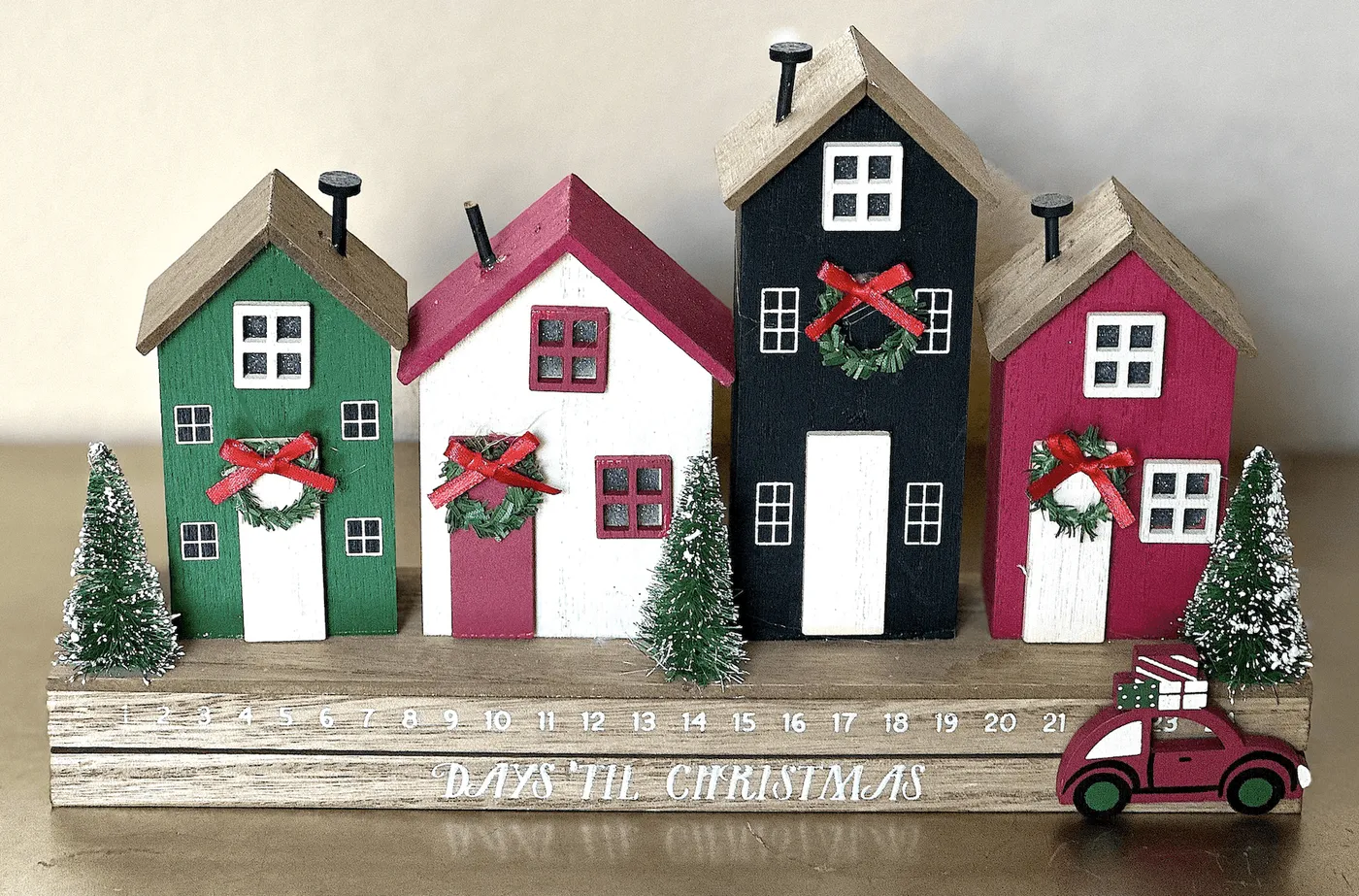 Gerson Lighted Holiday Countdown Calendar with Timer Wooden India | Ubuy