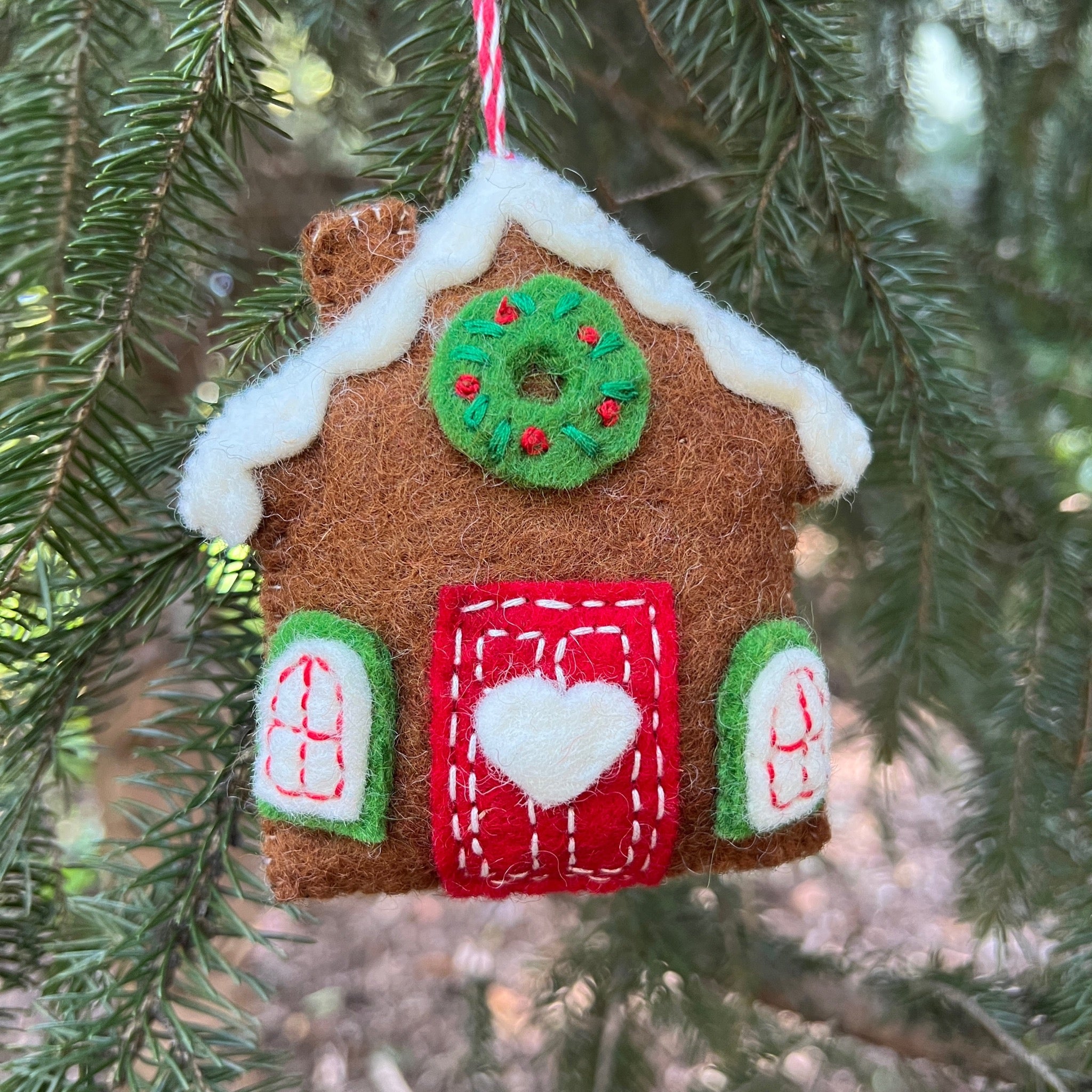 Gingerbread House Christmas Ornament | Handmade Felt Gifts That Give Back |  Ornaments 4 Orphans®