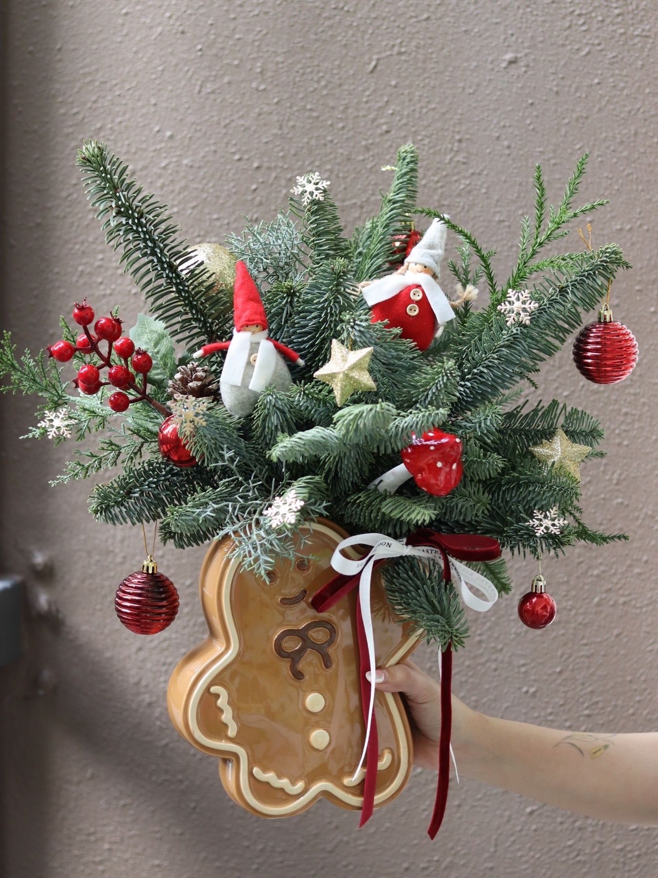 Gingerbread Man - Fresh Christmas Green – Le Pastel Ribbon