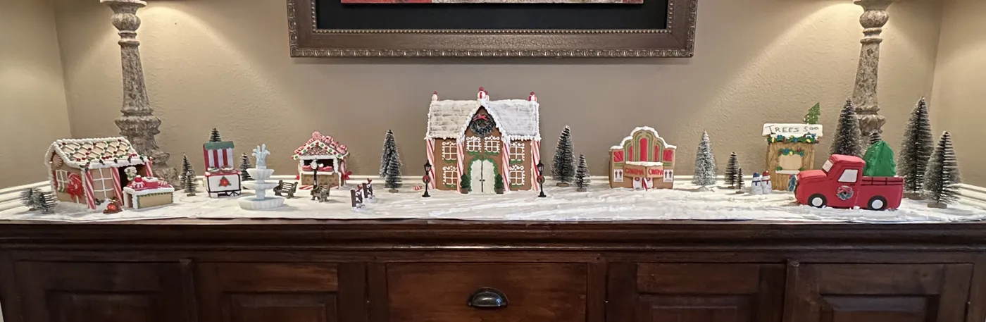 Gingerbread Village 2024 - thepewterpineapple.com
