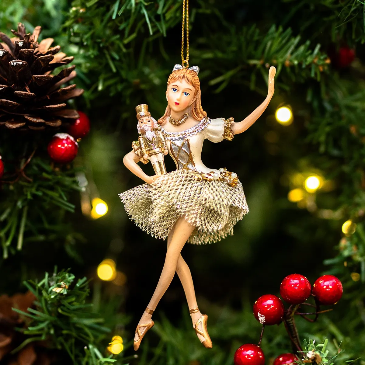 Gisela Graham Assorted Nutcracker Ballerina Resin Tree Decoration | Great  British Brands USA