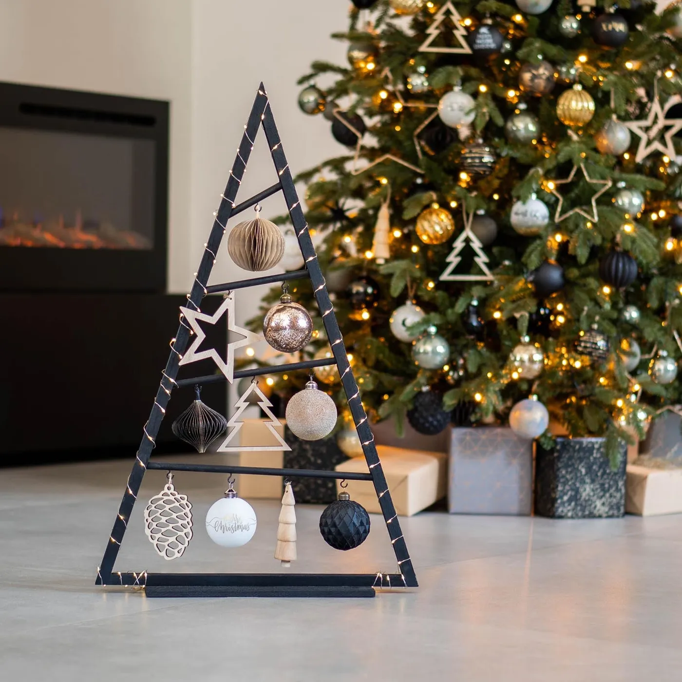 Glass Bauble Pearls Taupe | It's all about Christmas