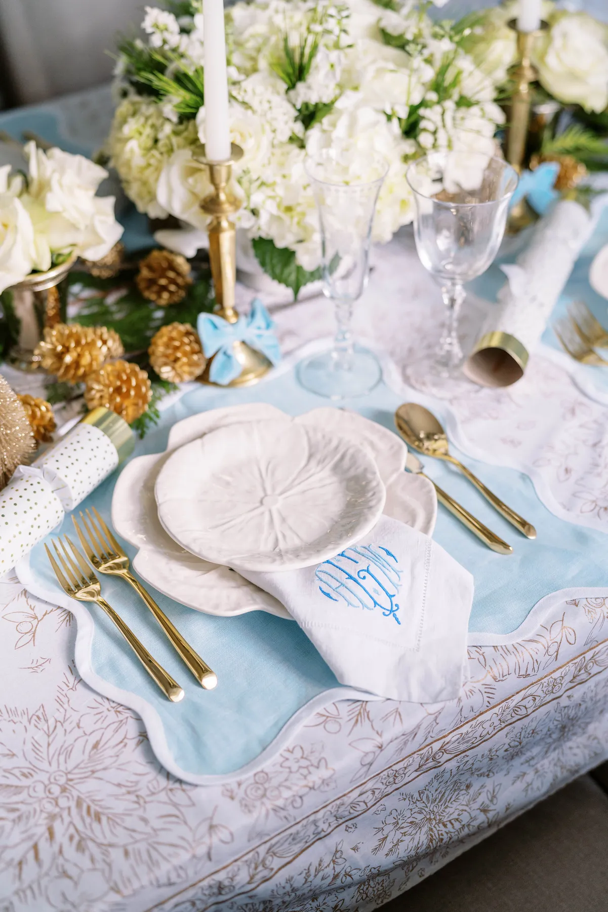 Gold and White Glam Table – Mrs. Chintzy Loves Chintz